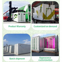 Système de culture hydroponique en grande serre avec contrôle climatique et travail automatisé pour la production d'herbe fourragère