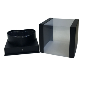 Scatola Regalo Trasparente a Forma di Cuore con Finestra Panoramica in PVC per Fiori - Product Image 3