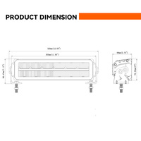 12 pouces voiture LED barre lumineuse de travail 12V 24V LED Combo lumière LED 4x4 hors route systèmes d'éclairage automatique