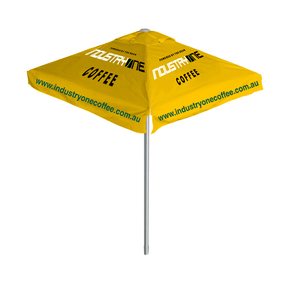 Parasol de plage résistant aux UV, réflecteur de chaleur, impression personnalisée pour clubs de plage d'été et stations de sauvetage - Product Image 1