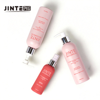 Vente en gros de flacons ronds en PET HDPE personnalisés de 100 ml, 250 ml, 300 ml pour cosmétiques, shampooing, lotion, avec pompe à lotion pour soins de la peau