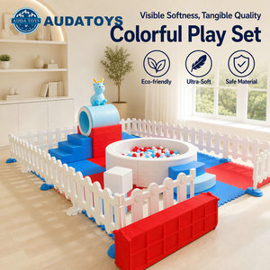 Conjunto de Decoración en Forma de Corazón para Área de Juegos Interior en Azul y Rojo, Ideal para Jardín Privado o Propiedad Exclusiva - Product Image 1