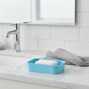 Portasapone MSV in poliestere/gomma blu, 11,8 x 8,8 x 2,7 cm - Product Image 3