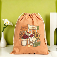 Sac à cordon personnalisé en toile à motif de dessin animé, grande taille, avec poignée, multifonctionnel, réutilisable, pour rangement de garage et activités