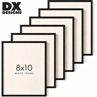 Bingkai Foto Kayu DX Designs 8x10 Inch Multi Warna, Bingkai Foto Gantung Dinding & Bingkai Poster untuk Dekorasi Dinding Rumah
