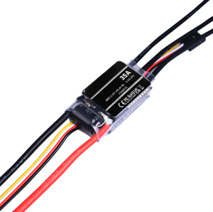 Contrôleur de vitesse sans balais 35A ESC 3-6S Lipo avec prise SBEC XT60 6V/8A programmable pour hélicoptère RC, avion à voilure fixe, drones FPV - Product Image 3