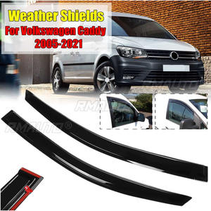 Déflecteur de fenêtre latérale pour Volkswagen Caddy 2005 2006 2007 2008 2009 2010-2021 Pare-soleil et pare-pluie Visière de fenêtre Protection contre les intempéries - Product Image 1