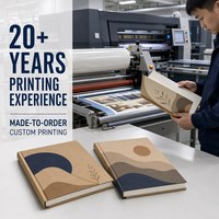 Impression de livres reliés en papier kraft personnalisé pour les éditeurs, plastification filmée, reliure parfaite