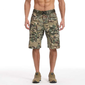 SFB IX7 ESDY Men Outdoor Camouflage Tactical Pants Elastic Multi-Bag Quick-Drying Waterproof Training Five-Point Shorts <b>Hiking</b> - Product Image 3