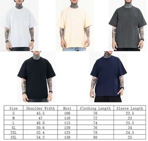 <span class=keywords><strong>T</strong></span>-Shirt Dtg Personalizado Homens Heavyweight Marca 100 Algodão Oversize Impressão de tela em torno do pescoço 240 220 250 300 Gsm <span class=keywords><strong>T</strong></span> Shirt - Product Image 3