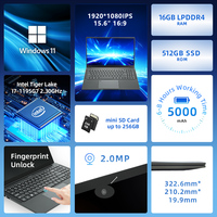 Ordinateur portable professionnel personnalisé de nouvelle marque, 15,6 pouces, processeur I7 10 cœurs, 16 Go de RAM, Windows 11 Pro, pour les étudiants et les professionnels