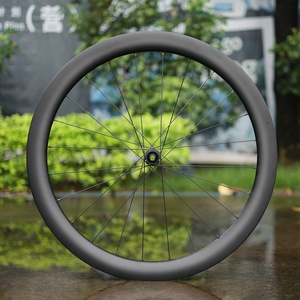 Jeu de roues de vélo de route en fibre de carbone, frein à <span class=keywords><strong>disque</strong></span>, frein à jante, moyeux à axe fixe/à cliquet 38/50 mm - Product Image 2