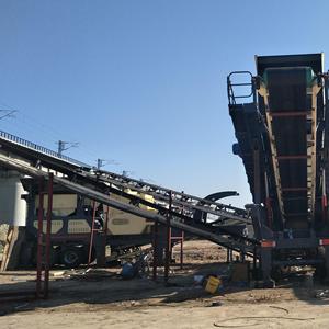 Crawler loại điện thoại di động máy nghiền đá nhà máy di động hàm nón tác động búa nghiền máy móc có tính năng lõi động cơ động cơ bánh PLC - Product Image 1