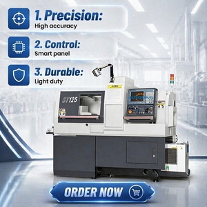 Torno Automático CNC de Cabezal Deslizante SM125 Estilo Suizo, Centro de Torneado y Fresado de 5 Ejes con Doble Husillo para Piezas Pequeñas de Precisión - Product Image 1