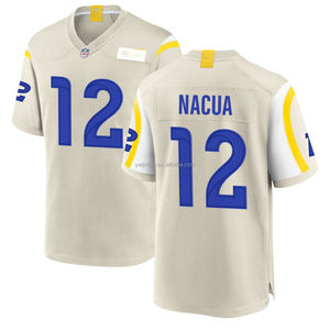 Camisetas de Fútbol Americano Personalizadas de Los Ángeles para Hombre 2024, Uniformes Deportivos Juveniles con Logotipos Bordados, Manga Corta para Verano - Product Image 4