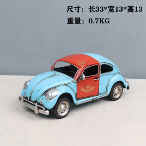 Modelo de <span class=keywords><strong>coche</strong></span> Vintage de decoración, figurita de Metal Retro, artesanías en miniatura con soporte para bolígrafo, marco de fotos, imagen, regalos de cumpleaños - Product Image 3