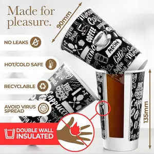 Monouso biodegradabile stampato personalizzato singola doppia parete 8 10 12 16 20oz Ripple tazza di carta e coperchi caffè da asporto bevande calde