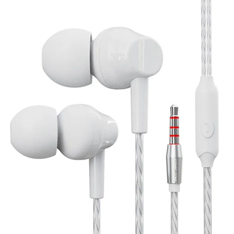 Somic Tone D14 Wired Headphones 3.5mm Earbuds Wired with Mic Aux Magnetic in-Ear Stereo Earphones for Samsung