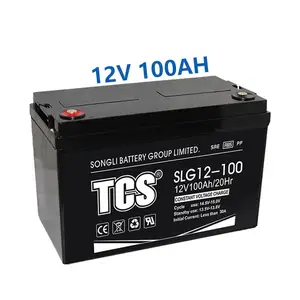 SLG12-100 AGM Grille Solaire Vent Plomb Acide Tension de Charge Meilleure Qualité Cycle Profond Gel Batterie 12V 100Ah Pas Cher