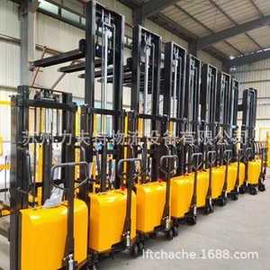 รถยกไฮดรอลิกกึ่งไฟฟ้า 1.5-2 ตัน แบบชาร์จไฟได้ สำหรับงานคลังสินค้า ใช้งานแบบยืนขับ - Product Image 2