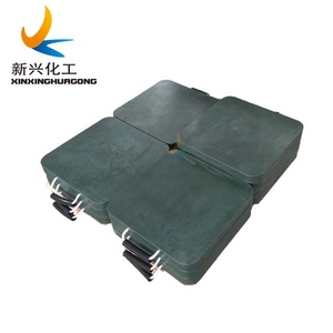 Cướp khối nhựa màu đen Cribbing cần cẩu trailer tấm di động kỹ thuật chất lượng cao <span class=keywords><strong>uhmwpe</strong></span> outrigger miếng đệm - Product Image 2