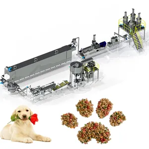 500kg di industria automatica secco per animali da compagnia cibo per animali da compagnia macchina per la produzione di produzione completa macchina per la lavorazione di alimenti per cani crocchette