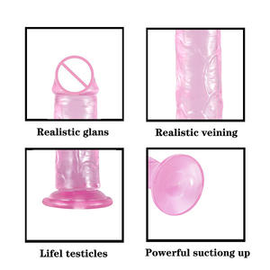 S <span class=keywords><strong>M</strong></span> L XL Große Größe TPE Weiches Gefühl Erwachsenen-Sexspielzeug Pussy-Massagegerät Dildo - Product Image 4