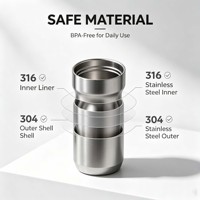 Bouteille isotherme portable à pulvérisation 650 ml en acier inoxydable pour sports de plein air