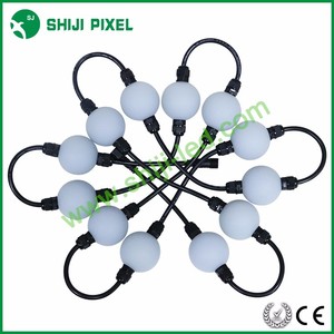 Shiji bán buôn DC24V cá nhân LED bóng DMX512 ws2801 lập trình led ma thuật bóng ngoài trời pixel ánh sáng cho xây dựng trang trí - Product Image 5