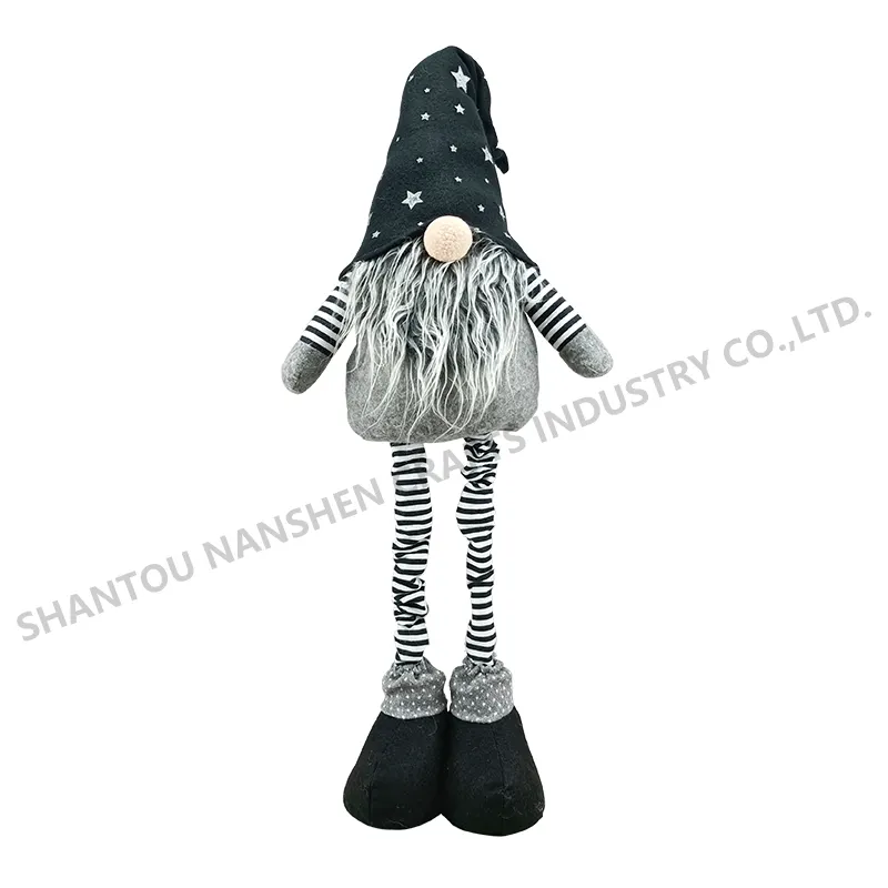 Factory wholesale Halloween faceless elderly telescopic leg ornaments, Halloween goblin extension leg decoration,