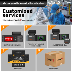 Sẵn sàng để tàu 4K xe Dash máy ảnh 24h đậu xe Dash <span class=keywords><strong>Cam</strong></span> với IPS màn hình phía trước và phía sau 1080p Video Recorder 12-tháng bảo hành - Product Image 5