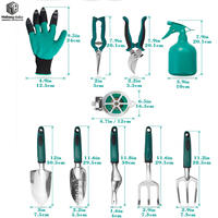 Ensemble d'outils de jardinage MB en acier de haute qualité pour planter des légumes en pot et ameublir la terre