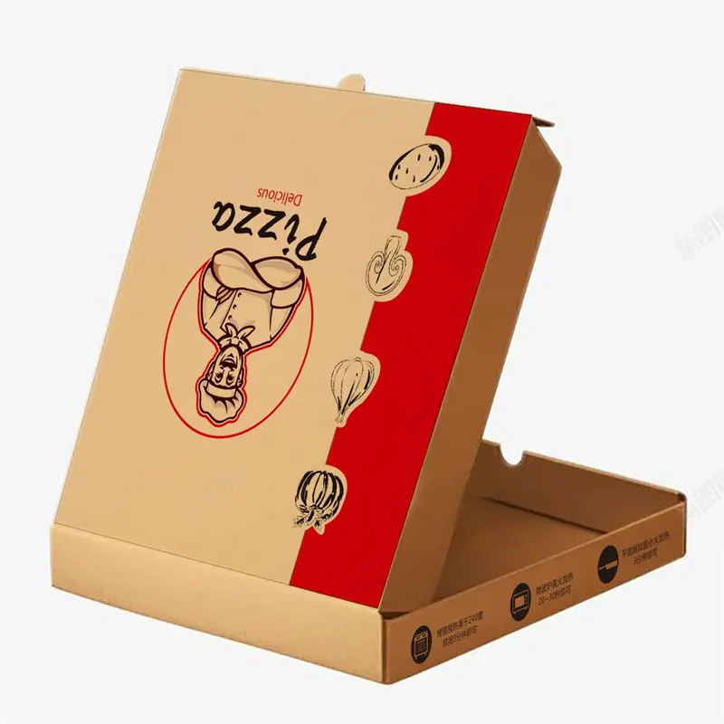 골판지 테이크 아웃 피자 박스 피자 박스 포장 골판지 포장 식품