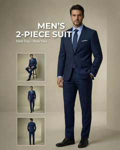 <span class=keywords><strong>Traje</strong></span> de Negocios de Lujo para <span class=keywords><strong>Hombre</strong></span> al por Mayor, Conjunto de Dos Piezas de <span class=keywords><strong>Traje</strong></span> y Pantalón de <span class=keywords><strong>Color</strong></span> Liso con Corte Slim y Abotonadura Sencilla - Product Image 2