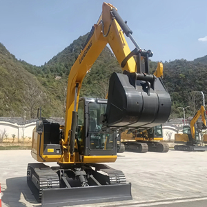 Prix d'usine – Nouvelle pelle sur chenilles 908F jaune, excavatrice hydraulique midi 8 tonnes, équipement de construction - Product Image 1