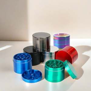 Superior Metal Zinc Alloy 50mm 4 Layers Herb Grinder Factory Custom <b>Smoking</b> Herb Grinder for Sale - Product Image 2
