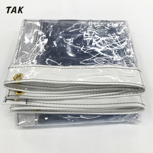 30mil Étanche <span class=keywords><strong>Cristal</strong></span> Transparent Enceinte Verre Clair Bâche Marché Étal Clair Oeillet Bâche Produits Avec D-Rings - Product Image 3