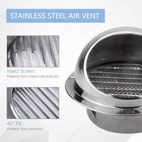 Meilleures ventes OEM/ODM – Grille d'évacuation murale moderne en acier inoxydable 201/304 pour système CVC extérieur et sous-sol, facile à installer