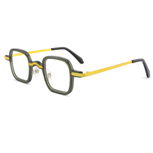 <span class=keywords><strong>2025</strong></span> Chất lượng cao độc đáo mới nhất End Acetate Kính biểu tượng tùy chỉnh kính thiết kế thời trang vuông kính mắt khung quang học - Product Image 1