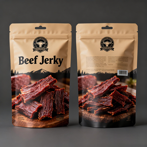 Großhandel: Kundenspezifisch bedruckte, wiederverwendbare Vakuum-Ziplock-Standbodenbeutel für Snacks und Beef <span class=keywords><strong>Jerky</strong></span> mit Tiefdruck - Product Image 6