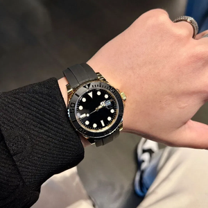 Montre de plongée automatique mécanique de luxe Shanghai personnalisée avec logo, cadran à aiguilles, fonction de lumière nocturne, étanche, unisexe, vente en gros - Product Image 3