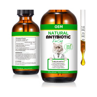 Gouttes antibiotiques pour chats, anti-inflammatoires, antibactériennes, bienfaits nutritionnels, soutien immunitaire, supplément, OEM, ODM, marque privée