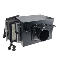 Boîte de filtration d'air de 10 pouces avec filtre HEPA et charbon actif, nouvelle filtration d'air frais HVAC pour serre de culture de semis