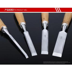 สิ่วแบน 6 มม. 12 มม. 18 มม. 20 มม. ด้ามไม้ ชุดเครื่องมือช่างไม้ ทนทาน คมกริบ - Product Image 2