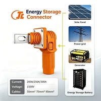 Connecteurs étanches haute tension IP67 Cuivre/Nylon 1500V pour stockage d'énergie, borne de câblage rapide traversant le mur, Lithium