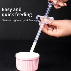 Biberon transparent en plastique pour l'alimentation manuelle des oisillons – Seringue spéciale pour poussins. Seringue d'alimentation manuelle pour poussins de perroquet - Product Image 4