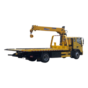 2025 nouveau camion de dépanneuse à plat de remorquage de véhicule de prix bon marché avec la grue en vente - Product Image 1