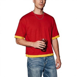 Camiseta Deportiva Beazer para Hombre, Talla Grande, Color Sólido, Poliéster/Algodón, Manga Corta, Cuello Redondo, Corte Casual, Largo Regular, 200g - Product Image 5