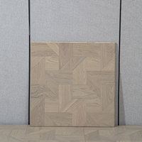 Parquet en chêne d'ingénierie à surface lisse, laqué UV, motif moulin à vent