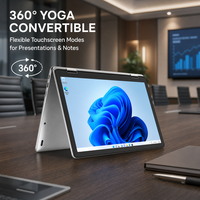 Ordinateur portable pour le bureau à domicile, écran tactile de 11 pouces, Intel N150, rotation à 360 degrés, ultra fin, caméra HD 2MP 30fps